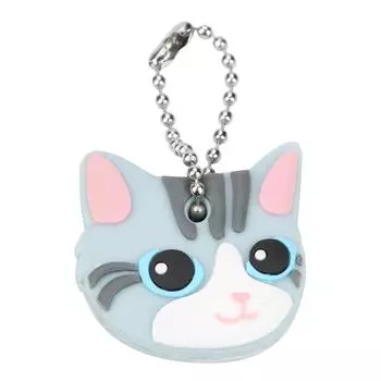 Креативный 1 шт., милый щенок, мопс, кошка, крышка для ключей, брелок для ключей, ПВХ, унисекс, подарок