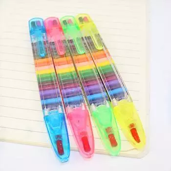 Креативный 20 цветов карандаш для студентов, цветной карандаш для рисования, разноцветный художественный кавайный карандаш для письма для детей, подарок, школьные канцелярские принадлежности 1pcs