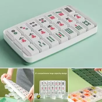 Креативный 21 сетка для изготовления ледяных шаров без запаха, квадратный чайник для льда, кухонный инструмент, создатель ледяных шаров зелёный