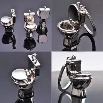 Креативный 3D кулон брелок для унитаза моделирование мини брелок модный подарок декор