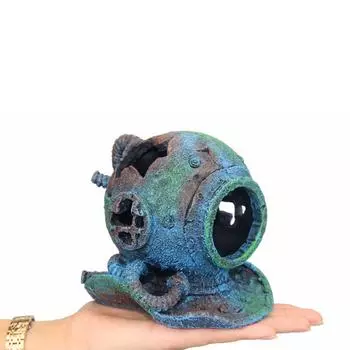 Креативный аквариум, ландшафтный дизайн, шлем для дайвинга, украшение для аквариума с подводным мусором