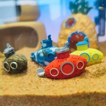 Креативный аквариумный аквариум Мини-украшение Подводная лодка для аквариума Ландшафтный дизайн Подводная лодка для аквариума Аксессуары для домашнего декора
