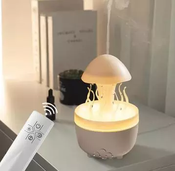 Креативный аппарат для ароматерапии Raindrop Jelly Fish с большим резервуаром для воды, увлажнитель воздуха, диффузор эфирных масел, ночной светильник us