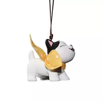 Креативный автомобильный кулон Lucky Cat для женщин, подвесное зеркало заднего вида, автомобильные украшения, шнурок, аксессуары для салона автомобиля белый