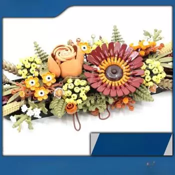 Креативный эксперт Ботанический сухоцвет центральный элемент украшения стола стены строительные блоки игрушки с моделью