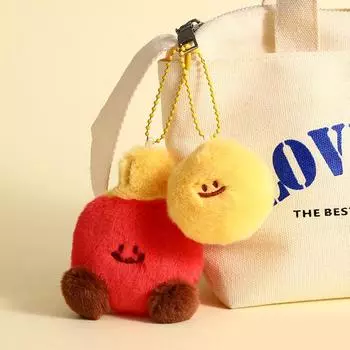 Креативный бадминтон, настольный теннис, бильярд, плюшевый мультяшный пушистый милый мягкий фаршированный мяч, сумка для игрового оборудования, подвеска A2