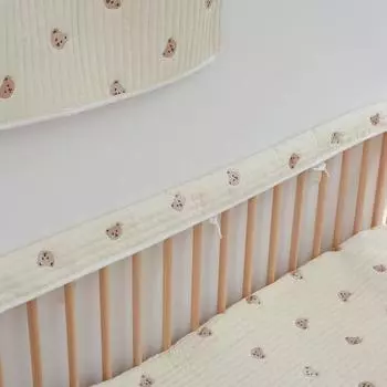 Креативный бампер для кроватки, подушка с вышивкой, защитный хлопок для детской, удобная подкладка для детской кроватки, бытовые принадлежности 60cm