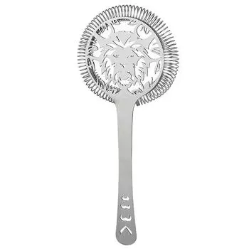 Креативный барный ситечко для коктейлей в форме льва, ситечко Hawthorne, нержавеющая сталь, барный инструмент львиный