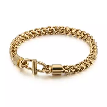 Креативный браслет из титановой стали с килем для мальчиков, простые и универсальные аксессуары для рук 210*6mm