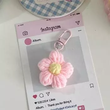 Креативный брелок-цветок, милый кулон-цветок, чехол для наушников, украшение для рюкзака, аксессуары для пары, друзей, подарки