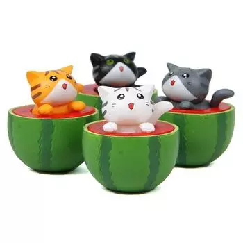 Креативный брелок для ключей в виде животного с изображением кота, красочный маленький брелок с подвеской в виде кота, мультяшный держатель для ключей для мужчин белый