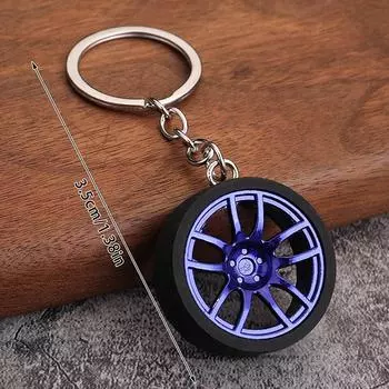 Креативный брелок для ключей, высококачественный, прочный, персонализированный, модифицированный автомобильный брелок для ключей в виде колеса, шины, металлический брелок для ключей в виде сумки с подвеской