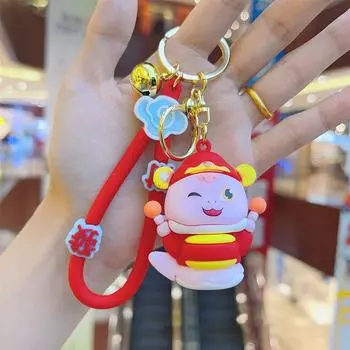 Креативный брелок-подвеска в виде змеи, милый мультяшный зодиакальный год змеи, кулон на удачу, кавайный рюкзак, украшения, аксессуары, подарки