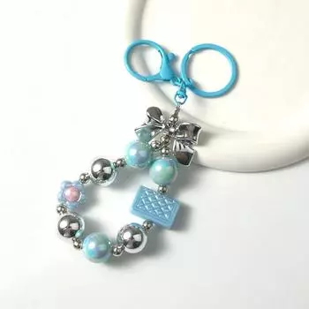 Креативный брелок с бантом цвета конфеты, кавайный брелок с цветком, кулон на телефонную цепочку, милые аксессуары для девочек, женщин, ювелирные изделия