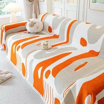 Креативный чехол для дивана в стиле Ins, ткань из синели, нескользящий пылезащитный чехол для дивана, универсальный чехол, четыре сезона, универсальные подушки для сидений, одеяло 180*130cm