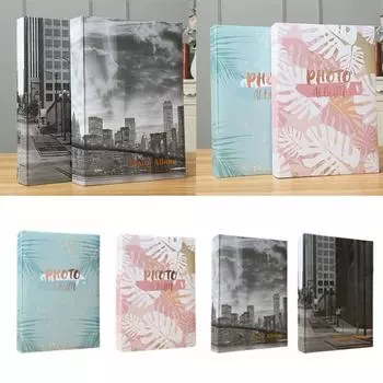 Креативный чехол для фотоальбома на 100 страниц, фотоальбом для хранения фотографий, ретро-переплет для фотокарточек, коллекция фотографий style 4