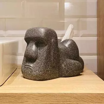 Креативный чехол для коробки с салфетками Moai, держатель для салфеток, чехол для стола, бытовая коробка для бумаги для кухни, ванной комнаты, спальни, домашнего декора