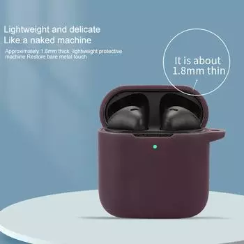 Креативный чехол для Marshall Minor III AntiScratch Soft Earphone Cover Silicone Skin For Ear Charge Box чёрный