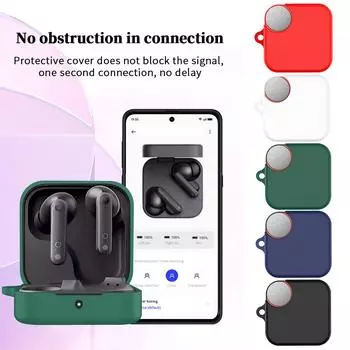 Креативный чехол для Nothing CMF Buds Pro 2 Мягкий чехол для наушников с защитой от царапин Силиконовая кожа для зарядного устройства для наушников белый