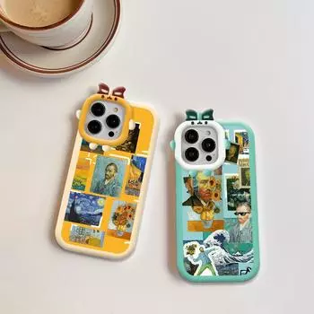 Креативный чехол для телефона с рисунком масляной живописи, линза монстра, мягкий защитный чехол для телефона OPPO Realme OPPO A15