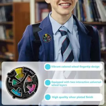 Креативный цветной эмалированный значок – носимый значок для снятия стресса для курток, сумок и аксессуаров One Size