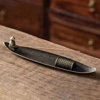 Креативный держатель для благовоний, держатель для благовоний, лодка для пожилых людей, рыболовная японская палочка для благовоний, ароматерапия, украшение для дома