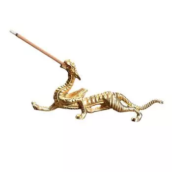 Креативный держатель для благовоний в виде дракона, винтажная основа из сандалового дерева, декор, поделки