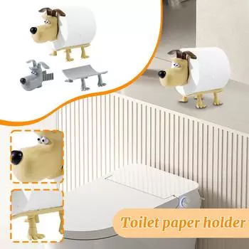 Креативный держатель для бумажных полотенец, изготовленный мастером бумажных полотенец, имеет милую форму и может использоваться как для хранения на столе, так и для украшения. One Size белый