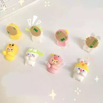 Креативный держатель для фиксированного зажима для кабеля, милый мультяшный держатель для проводов, универсальный держатель для проводов и кабелей для офиса Yellow Chicken