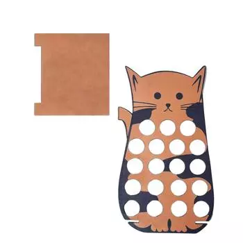 Креативный держатель для кофейных капсул в форме кошки на 19 капсул. Компактный дизайн с легким доступом и противоскользящим основанием.