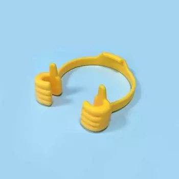 Креативный держатель для мобильного телефона, держатель для большого пальца, настольный держатель, портативный держатель, цифровой держатель, симпатичный держатель. 1 жёлтый