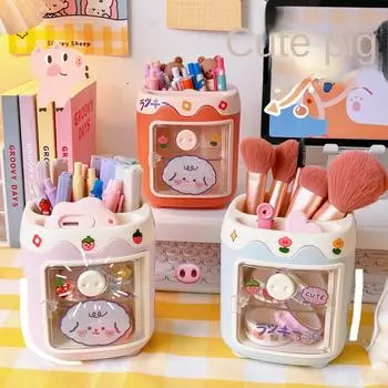 Креативный держатель для ручек, милый мультисеточный держатель для ручек в виде свиньи, студенческий офис, канцелярские принадлежности, держатель для ручек в виде носа, ящика, держатель для ручек