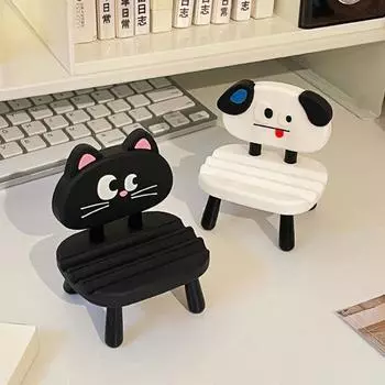 Креативный держатель для телефона в виде кота, мультяшное кресло с животными, держатель для сотового телефона, аксессуары для телефона cat