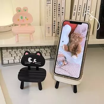 Креативный держатель для телефона в виде мультяшного животного, держатель для сотового телефона в виде собаки, небольшие подарки cat