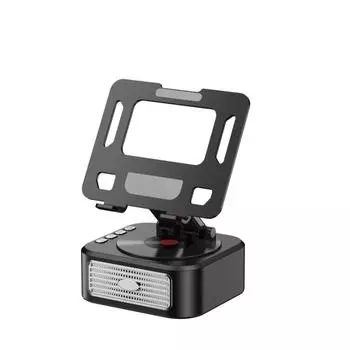 Креативный держатель «три в одном» для планшета, динамика, внешнего аккумулятора, многофункционального кронштейна для прямых трансляций, Bluetooth-динамика и мобильного телефона. чёрный