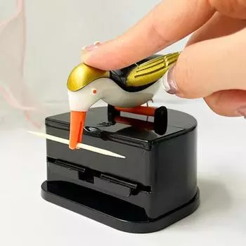 Креативный диспенсер для зубочисток «Колибри», держатель для зубочисток, высокое качество, чистка зубов, автоматическая коробка для хранения зубочисток для птиц