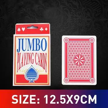 Креативный дизайн большого размера и в 9 раз толще. Забавные карты. Игральные реквизиты большого размера. Большая карта А4. Мини-покер 4 размера.