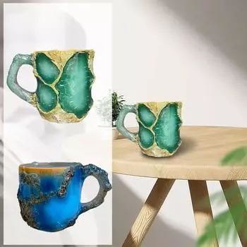 Креативный дизайн кружка для кофе с рисунком из смолы, уникальная новинка чашка для кофе b