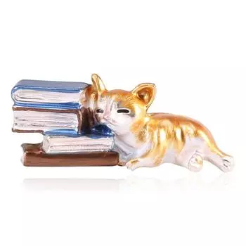 Креативный дизайн Милая ленивая брошь в виде кота, аксессуары для одежды, булавка для воротника серый