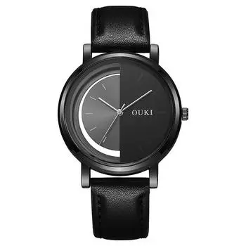 Креативный дизайн Мужские часы Модные стили Мужские кварцевые наручные часы Лучший бренд Мужские Лучшие подарки Часы чёрный