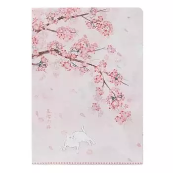 Креативный дизайн папка для файлов для студентов милый аниме вишневый котенок контрольная бумага скрапбукинг наклейки папки портативный органайзер для файлов