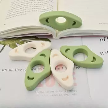 Креативный дом на открытом воздухе Силиконовый реквизит для страниц книги в форме большого пальца Ленивый подставка для чтения одной рукой Аксессуары Закладки для большого пальца S белый