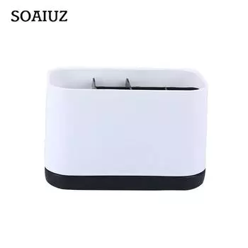 Креативный домашний настольный ящик для хранения, сетка для отделки ванной комнаты, пластиковая полка для зубных щеток, ящик для хранения умывальника серый