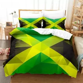 Креативный флаг Постельное белье Пододеяльник Комплект постельного белья 3D постельное белье Цифровая печать Постельное белье Queen Size Комплект постельного белья Модный дизайн EU single(135x200cm)&set