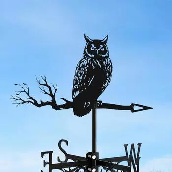 Креативный флюгер Золотой наружный декор Украшение крыши Флюгер на крышу Садовый декор Устойчивый к погодным условиям Металл