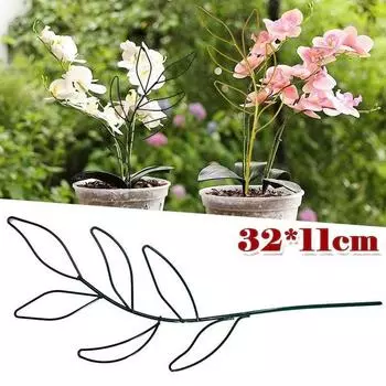 Креативный горшечный орнамент, украшение для дома, решетка для растений, садовая композиция, кронштейн в форме листа, вьющаяся лиана, поддержка золотой