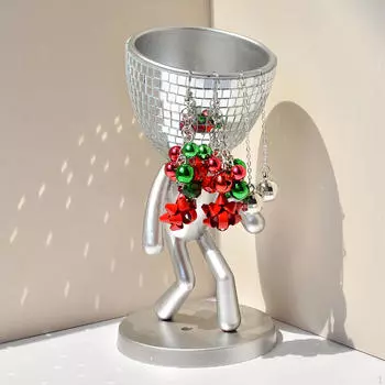 Креативный горшок для растений, кашпо, абстрактная статуя, персонаж, современный цветочный настольный цветочный горшок для silvery