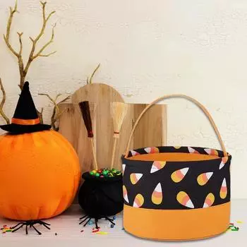 Креативный Хэллоуин Конфетный Мешок Тыквенное Ведро Детский Подарочный Реквизит Конфеты Для Детей Корзина Угощение O Y1I4 A-19cm*24cm