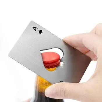 Креативный инструмент для дома из нержавеющей стали в форме карты для покера