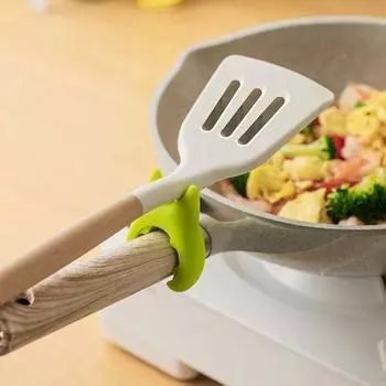 Креативный интегрированный дьявол с неперфорированной кухонной сковородой для жарки овощей, антипригарная и переливающаяся полка для хранения красный